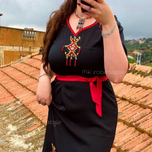 Robe kabyle - modèle Cylia - Noir