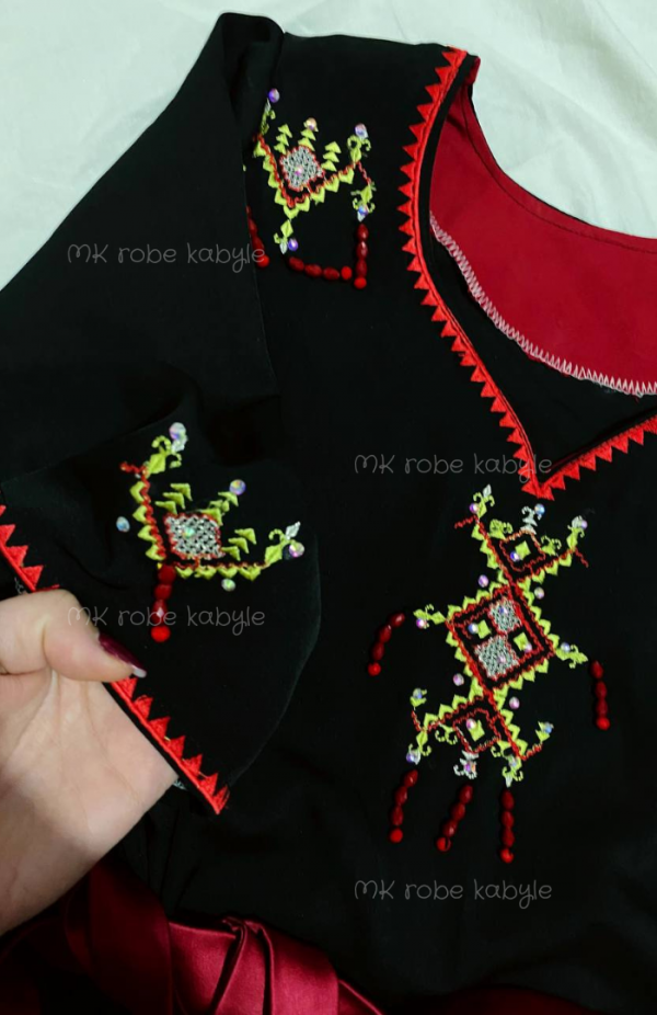 Robe kabyle - modèle Cylia - Noir – Image 5